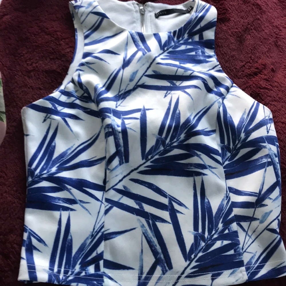 pretty two piece top paired with a long skirt